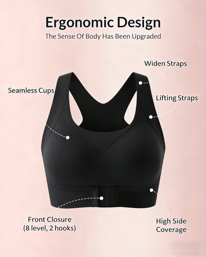 🔥LAST DAY PROMOTION - 50% OFF Front Closure Cross-Back Wireless Posture Bra